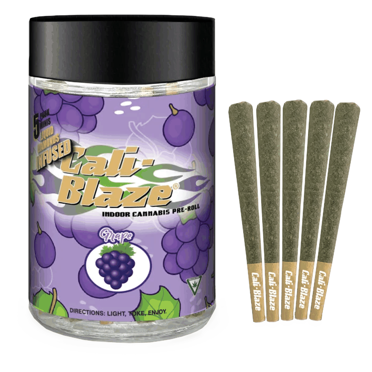 Grape Liquid Diamond Pre-Roll 5-Pack | 3.5g