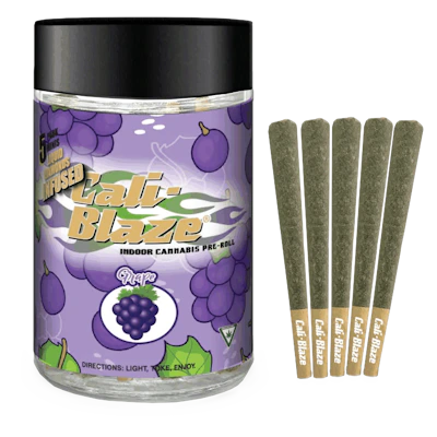 Grape Liquid Diamond Pre-Roll 5-Pack | 3.5g - PRE_ROLLS by Cali-Blaze at King of Budz