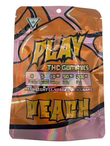 PLAY | 4×50 Peach Gummies-active