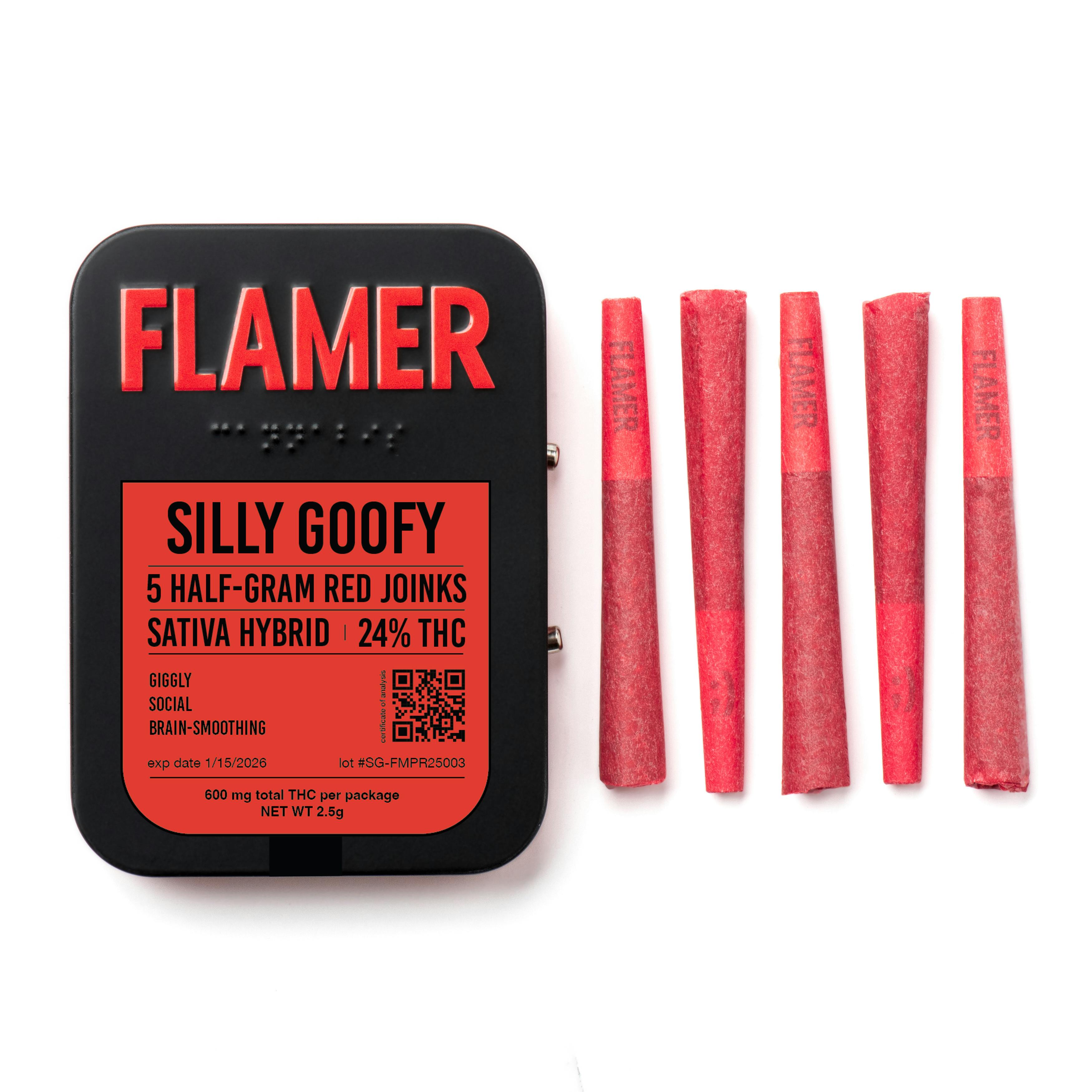 Silly Goofy 5pk 0.5g Prerolls - The Flowery NY