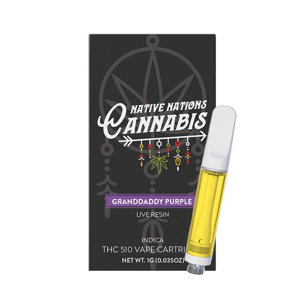 Granddaddy Purple | Resin infused Vape Cartridge | 1g by Native