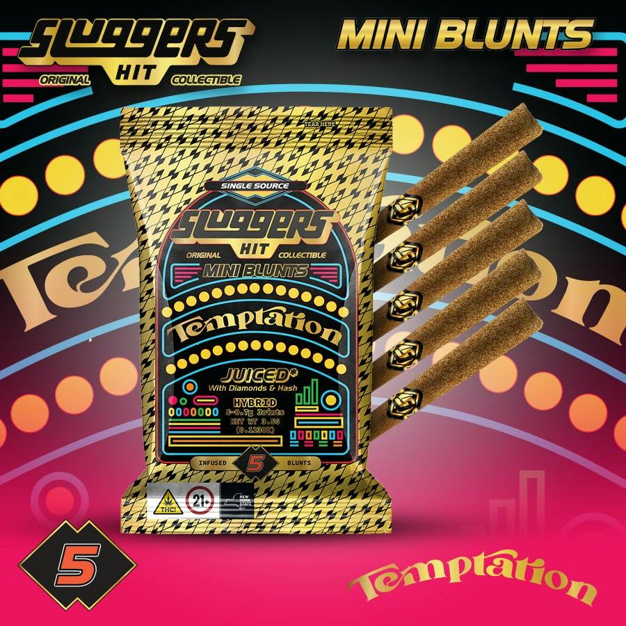The Flowery NY | Juiced Temptation | Infused Mini Blunts | 5pk | 0.7g/3.5g