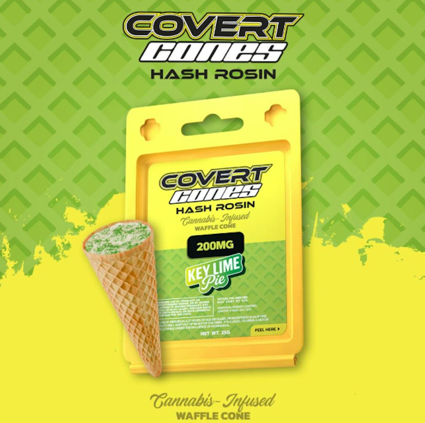 Covert Cups | 200mg Hash Rosin Cone | Key Lime Pie