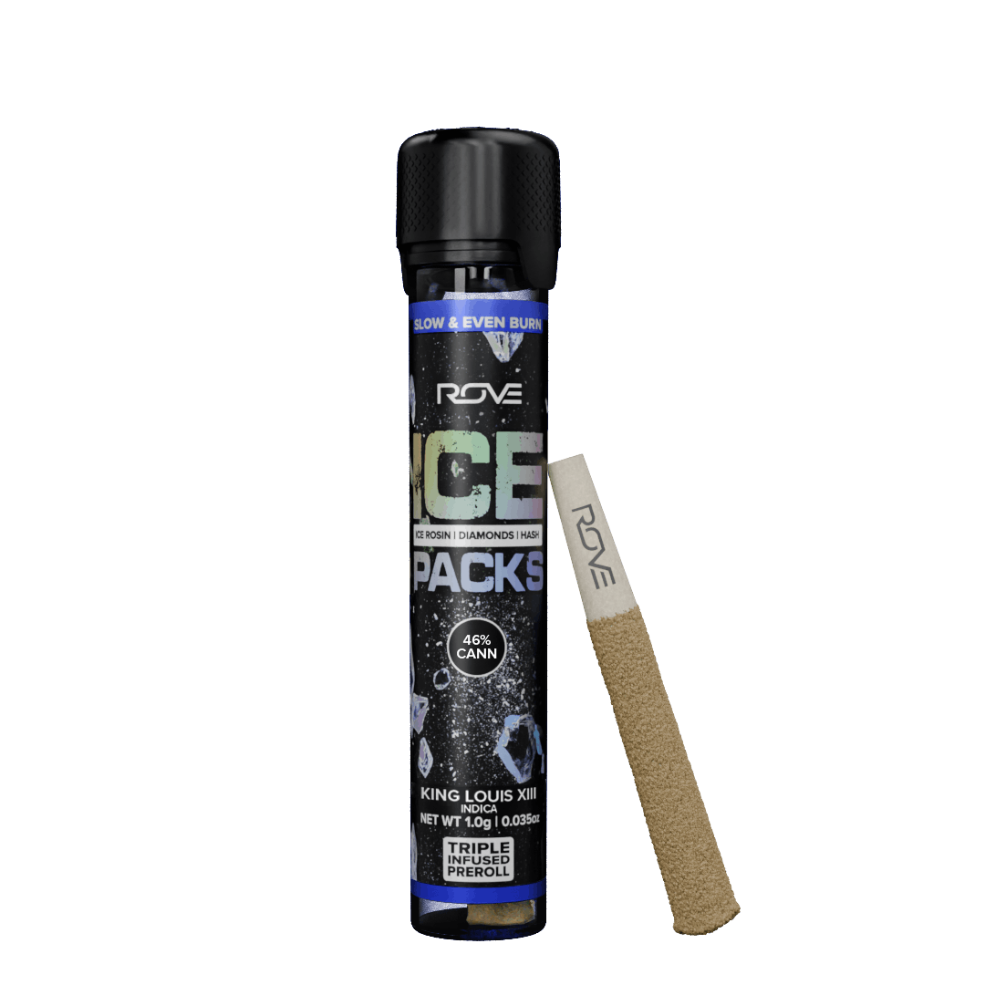 Rove | King Louis XIII | Ice Packs | Rosin Diamond Hash Infused | 1g