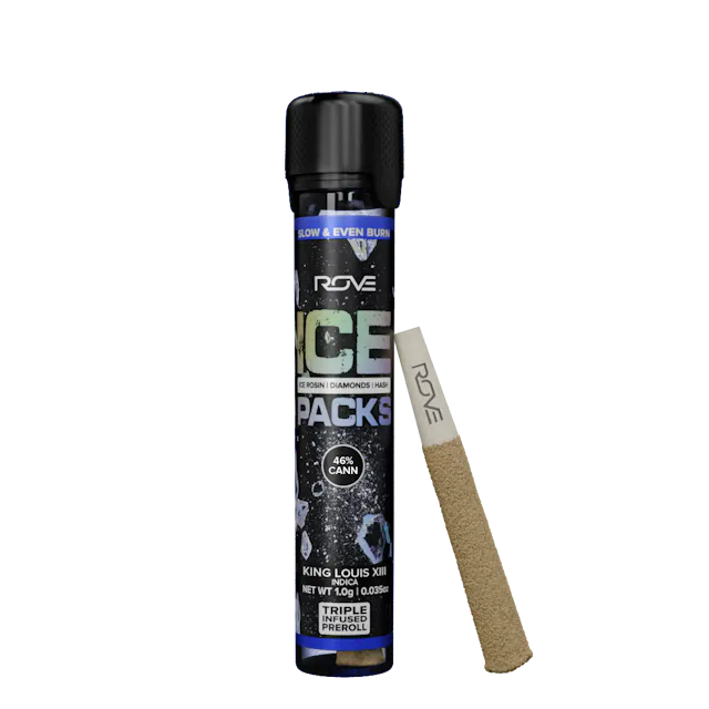 Rove Ice Packs Infused Pre-Roll King Louis XIII 1g (indica)
