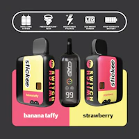 Stickee 4G Switch | Strawberry + Banana Taffy | Live Resin x Diamonds - product image at King of Budz