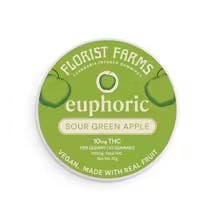 Photo of Euphoric Sour Green Apple Gummies | THC | 10pk