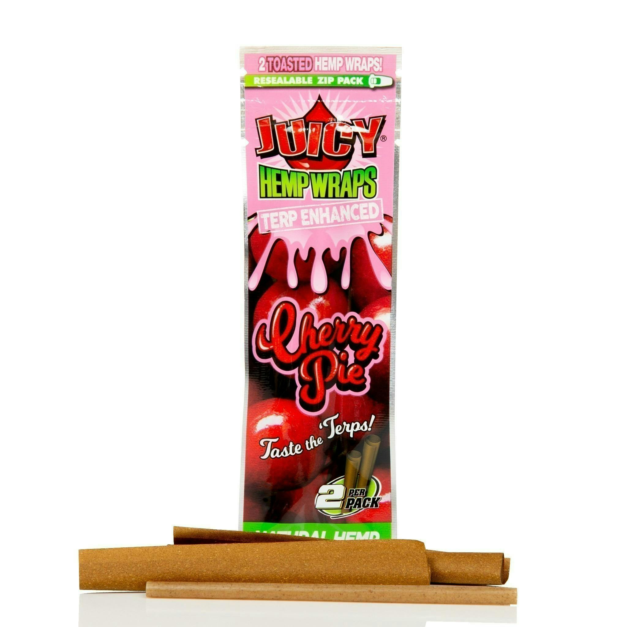 Juicy Jay Terp Infused Hemp Wrap Cherry Pie 2pk