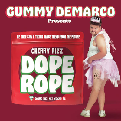 DOPE ROPE | Cherry Fizz | 200MG | Premium Gummy Rope