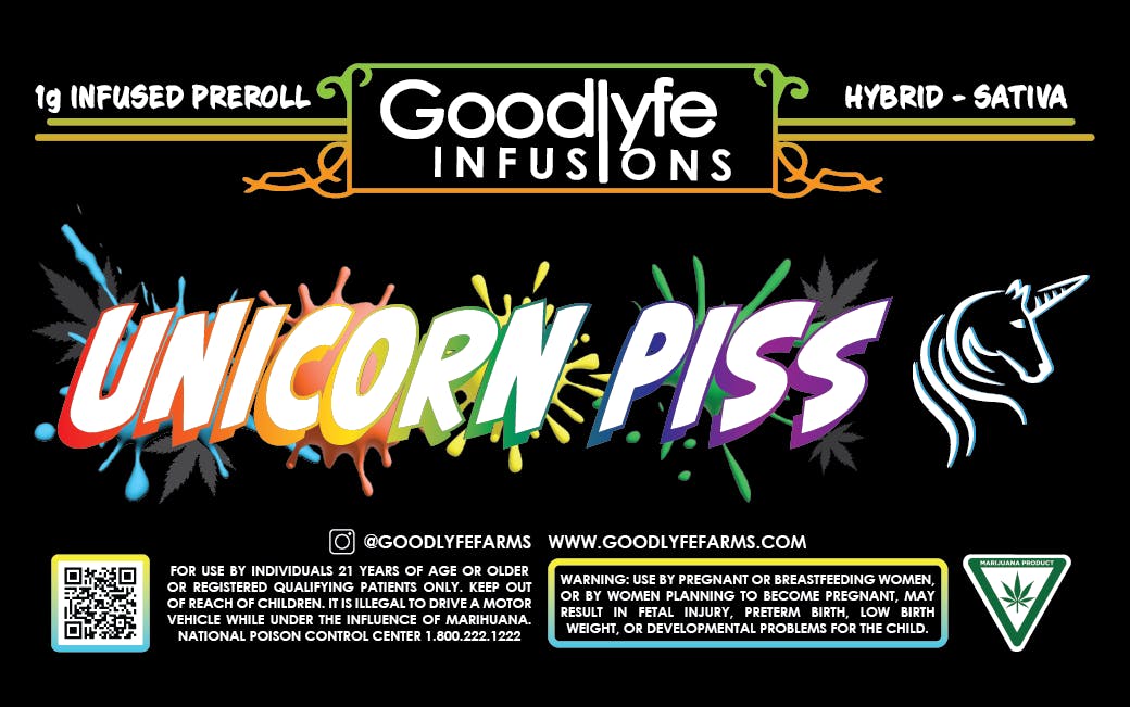 Product: Goodlyfe | Unicorn Piss - Infused Pre Roll