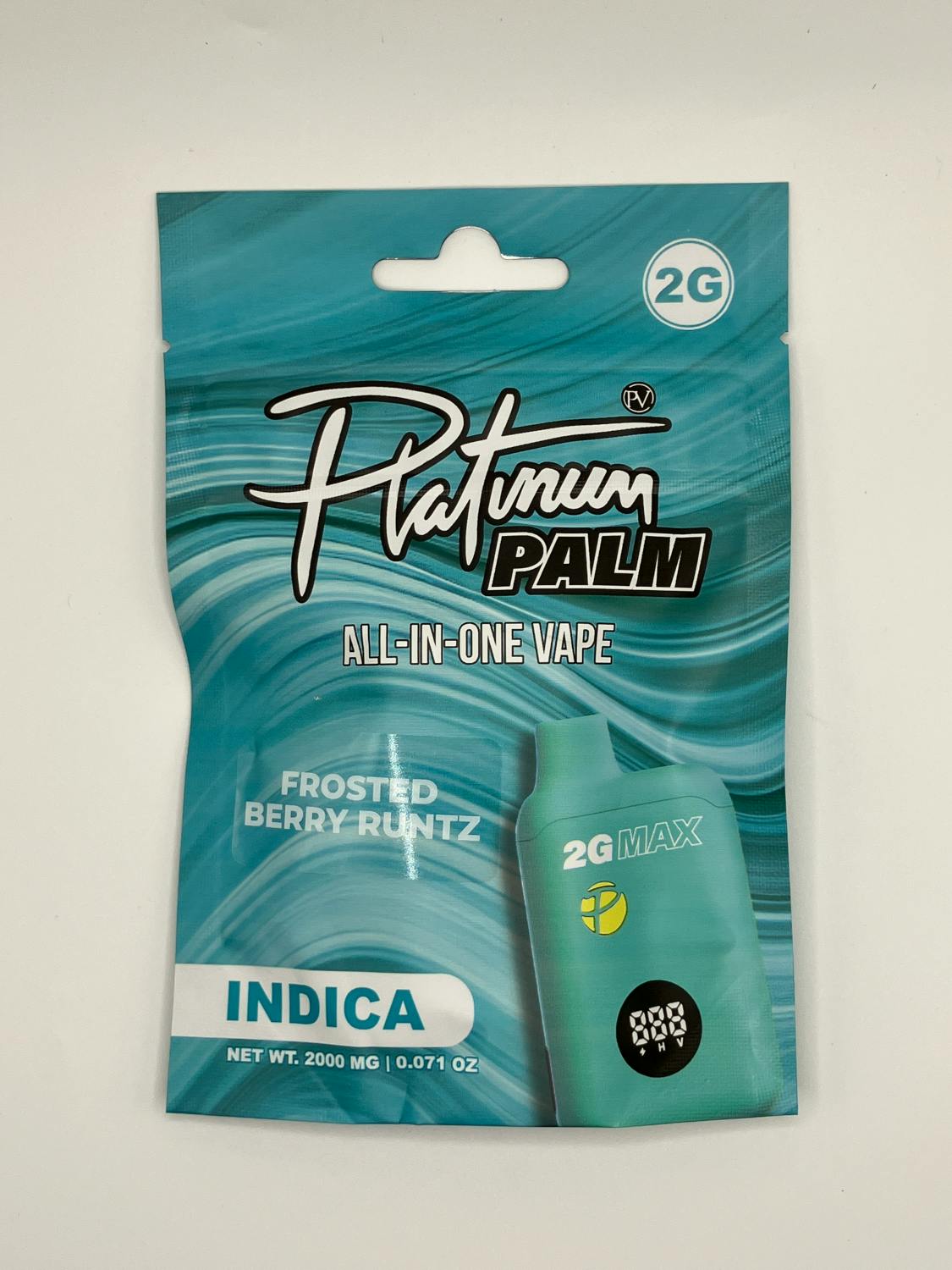 Platinum Vape | Palm Disposable Vape - 2g - Frosted Berry Runtz (Indica)