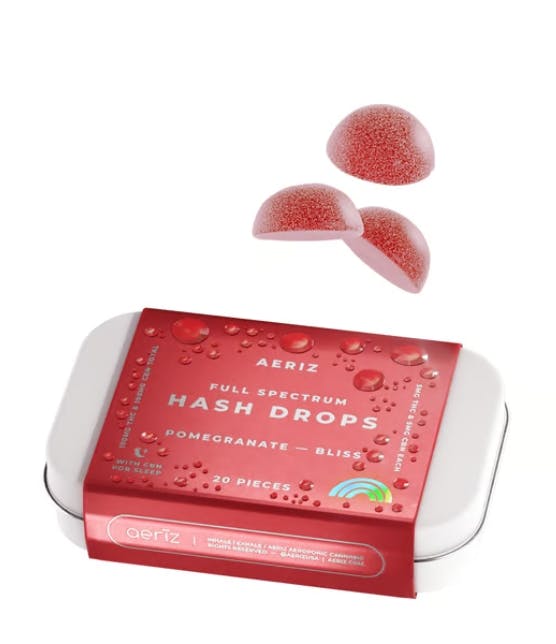 Product AZ Hash Drops Gummies - Pomegranate 100mg (20pk)