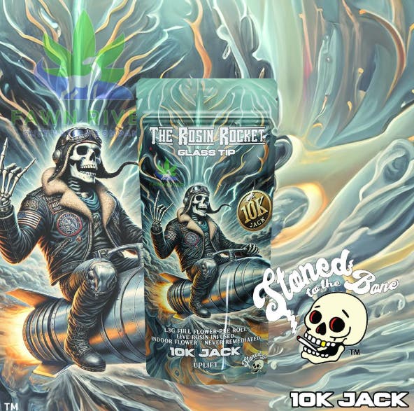 Product: 10K Jack | 1.3g | Rosin Rocket | Stoned To The Bone