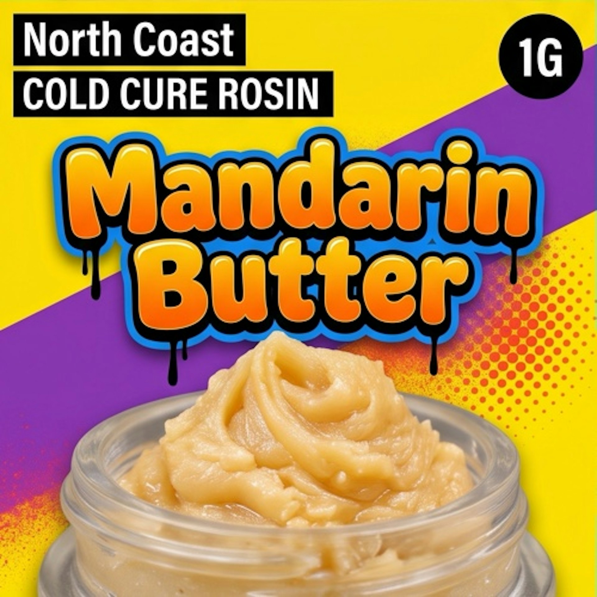 North Coast x Pure Coast - Mandarin Butter Tier 2 Cold Cure Rosin