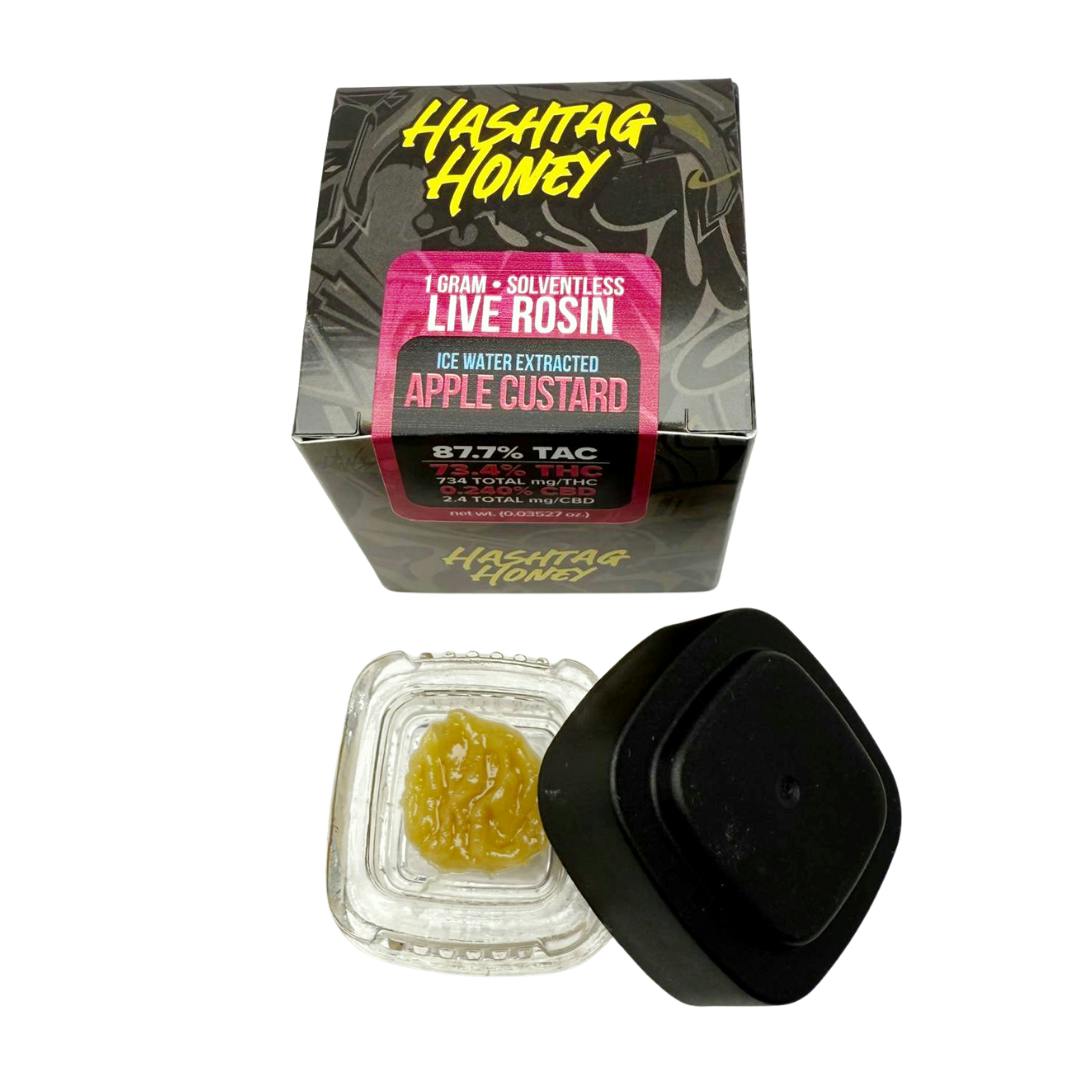 Hashtag Honey | 1g Live Rosin Jar | Apple Custard
