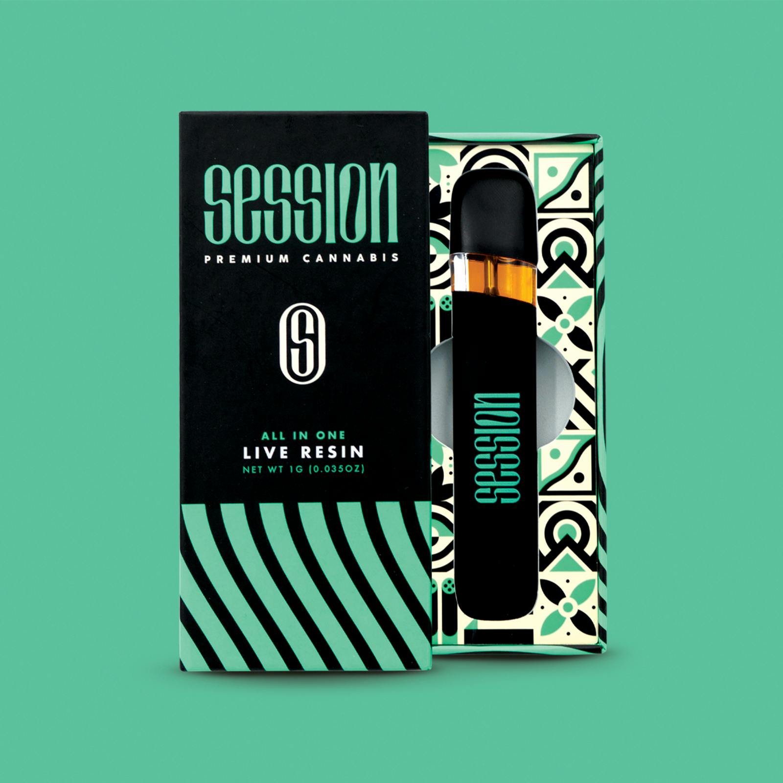 Session 1g Live Resin Disposable - Donkey Butter