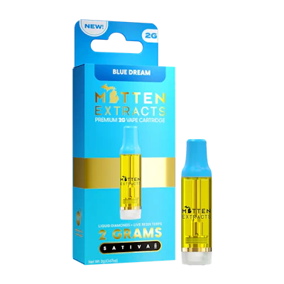 Mitten Extracts - 2g Cart - Blue Dream (S) - CARTRIDGES by Mitten Extracts at King of Budz