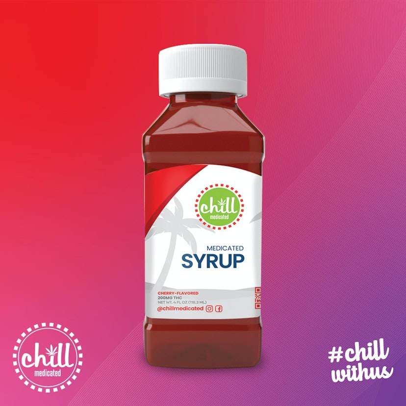 Chill Medicated - Cherry 200mg Zero Sugar Syrup