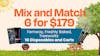 6 for $179 - Mix and Match Fernway, Freshly Baked, Treeworks - 1G Carts and