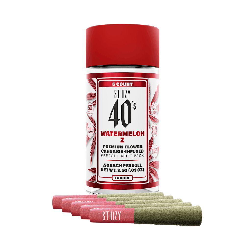 Product Watermelon Z 40's Infused Pre-Roll 0.5g 5-pack | 2.5g