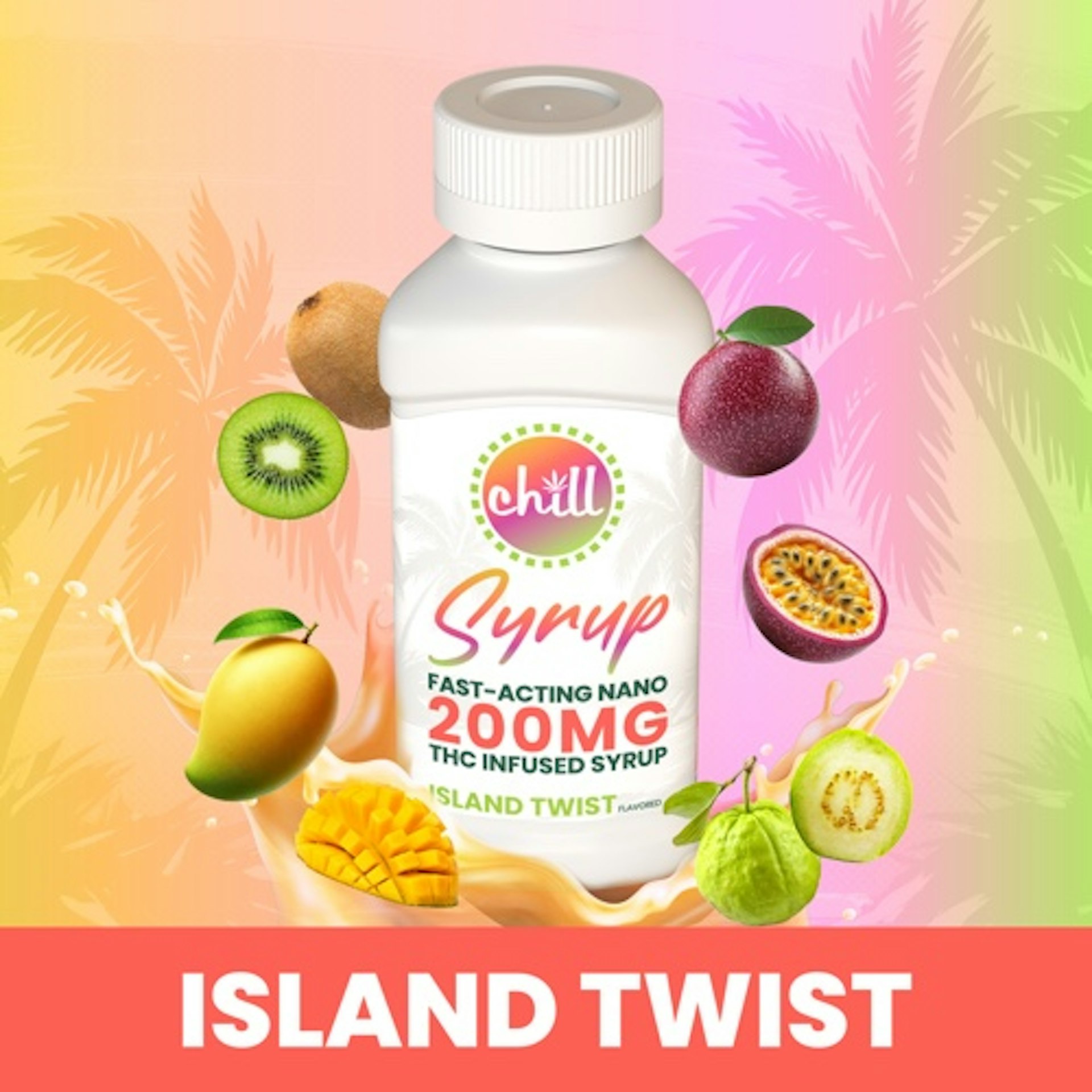 Chill Medicated - Island Twist 200mg THC Syrup