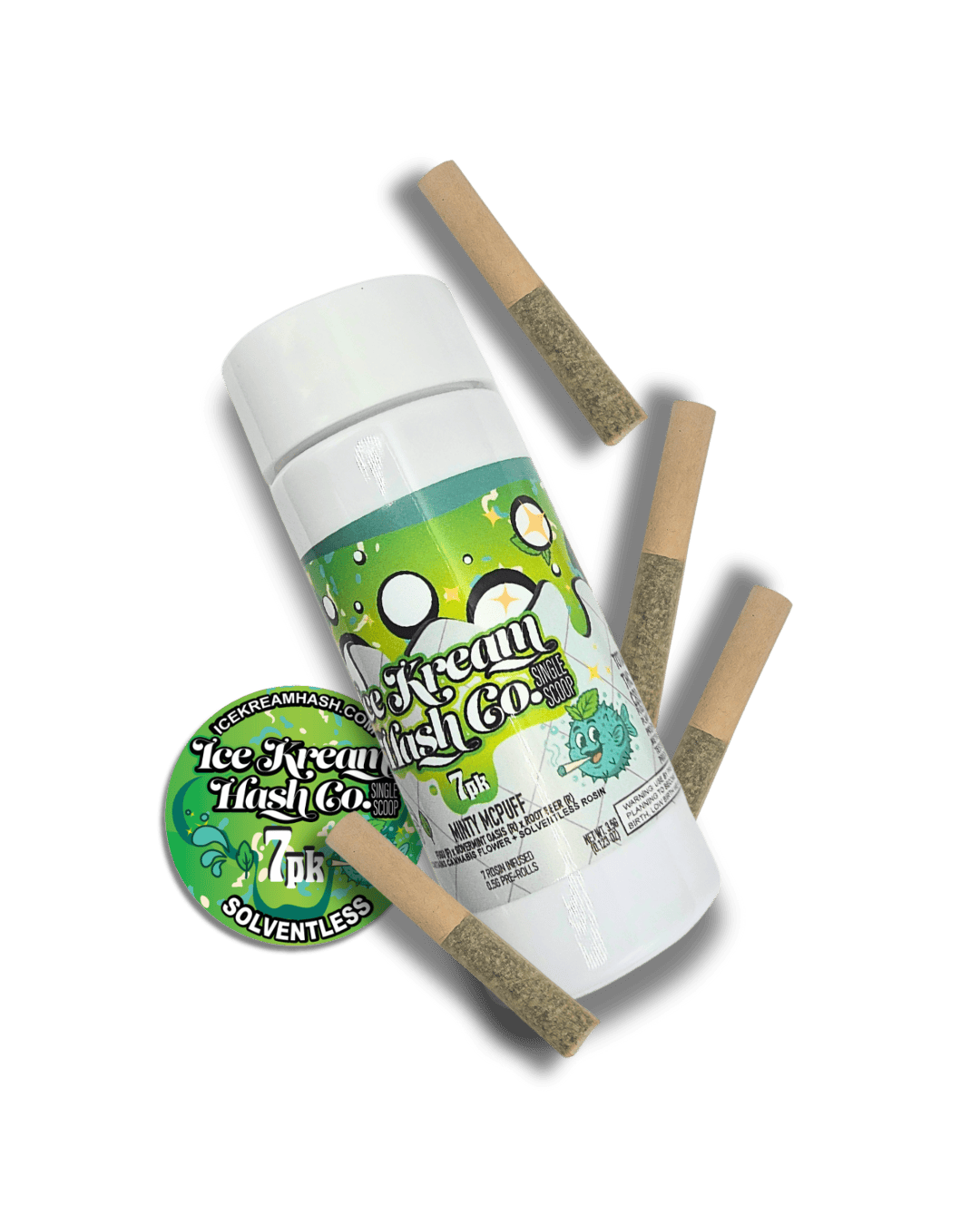 IKHCO - Single Scoops - Rosin Infused Pre-roll 0.5g - 7pk - Minty McPuff