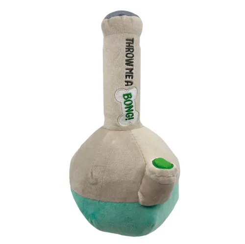 Threadheads – Throw Me A Bong 10′ Plush SQUEEKER Dog Toy-2