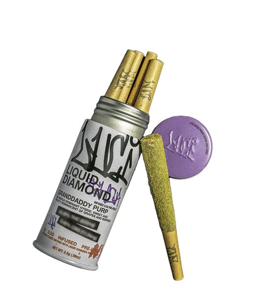 Granddaddy Purp | 5 Pack | Infused Pre rolls Indica Dominant | Luci