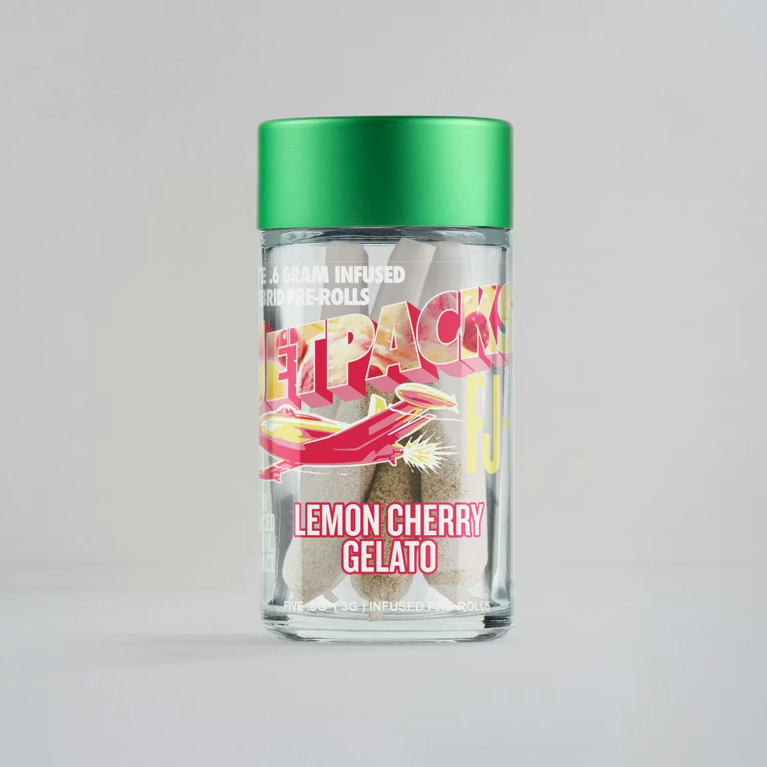 Jetpacks - 5 Pack .6g Infused Prerolls - Lemon Cherry Gelato