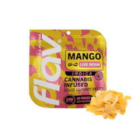 Flav - 100mg Live Resin Gummies - Mango Belts - product image at King of Budz