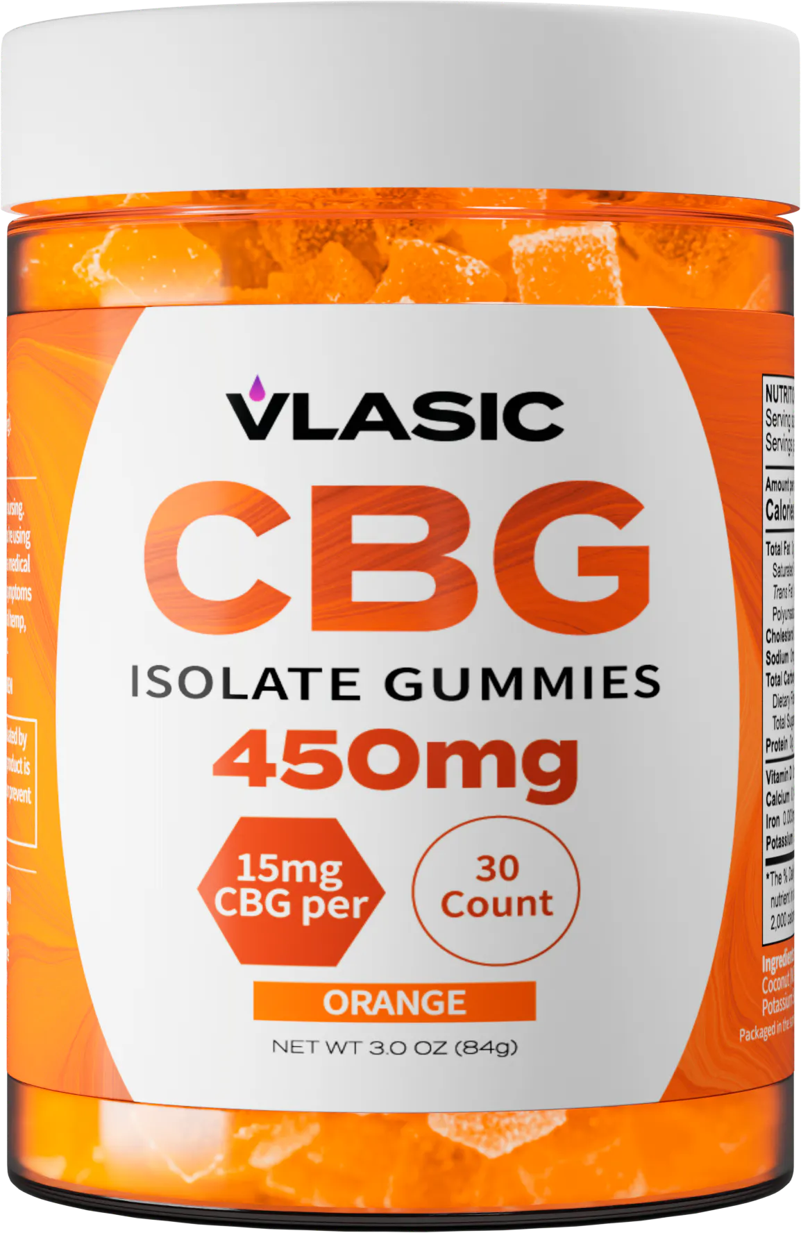 CBG Isolate Orange Gummies | 450mg | LaCannaville REC