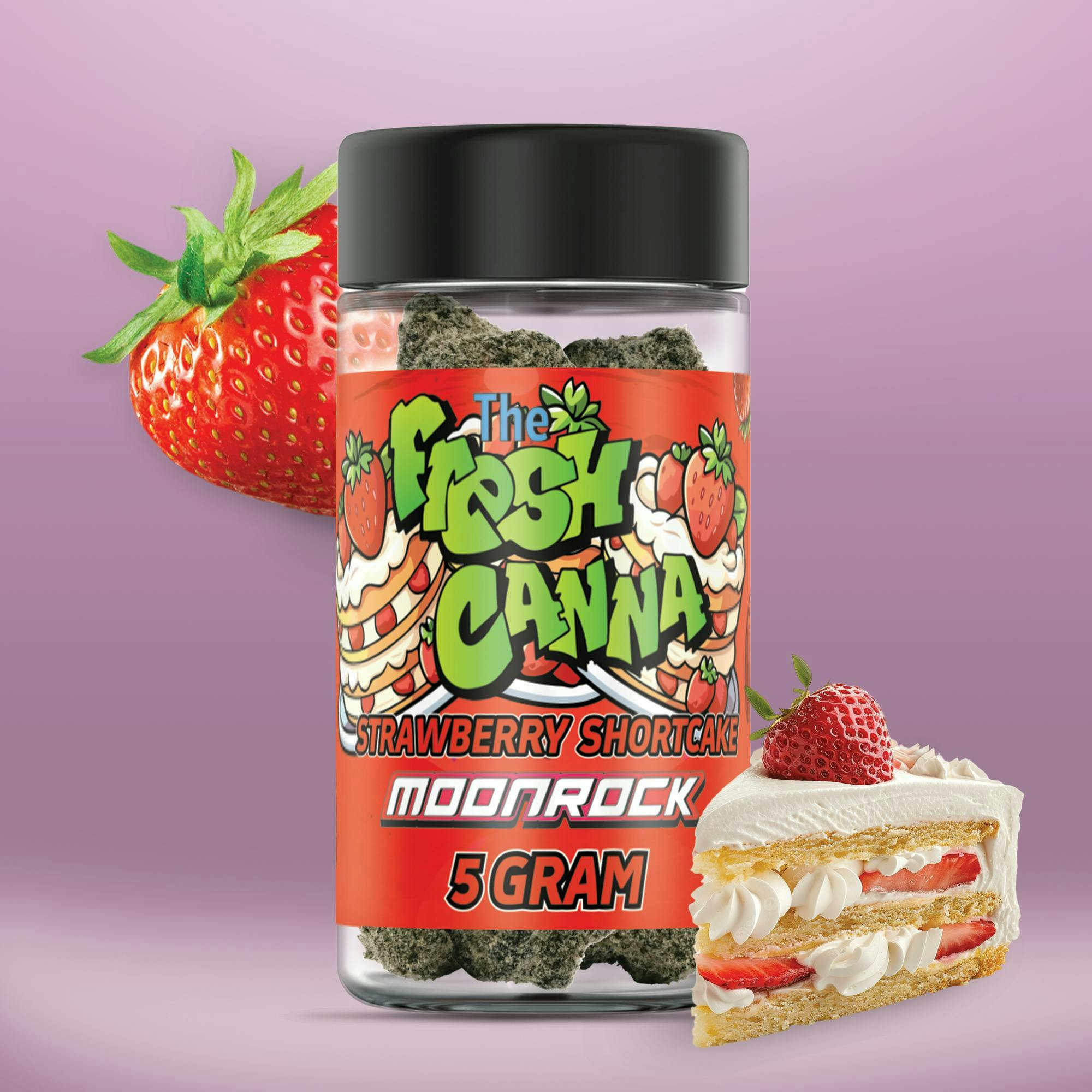 Strawberry Shortcake - Moonrock Prepack Indica-Hybrid by Fresh Canna – Flower at Gatsby Cannabis