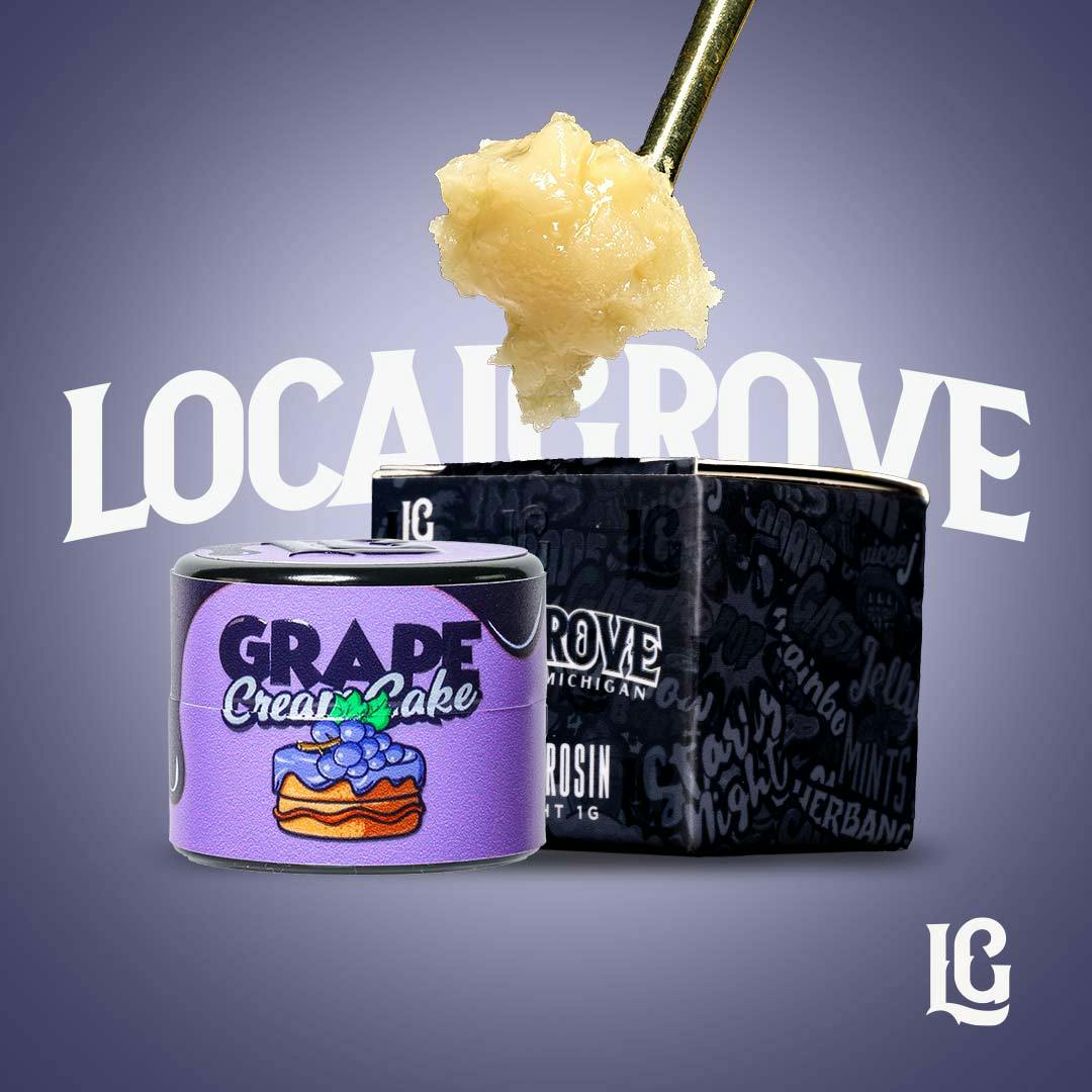 Product: Local Grove | Live Hash Rosin Badder | Grape Cream Cake | 1G