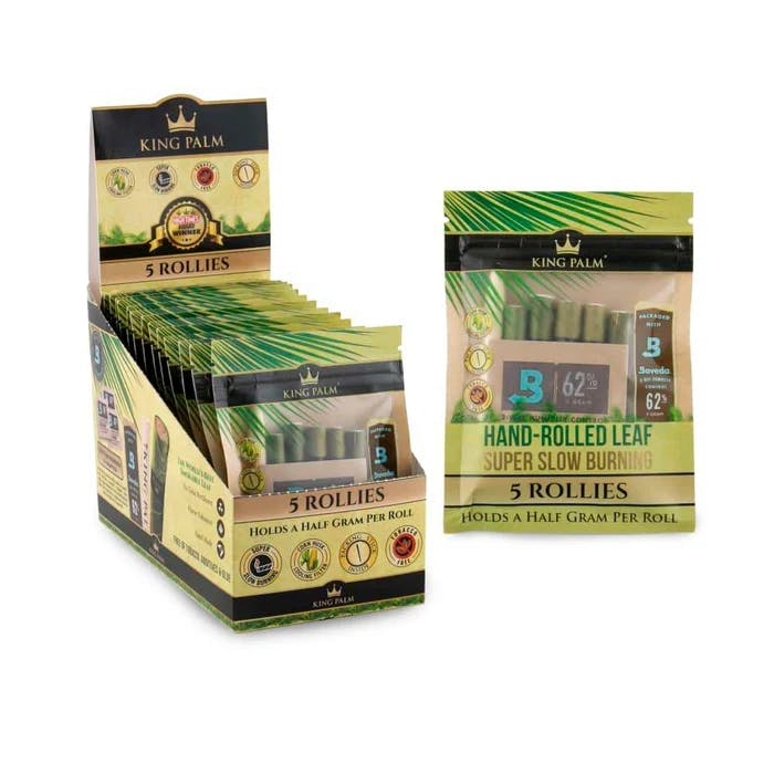 KING PALM | 5PK KING SIZE ROLLS | W/ BOVEDA