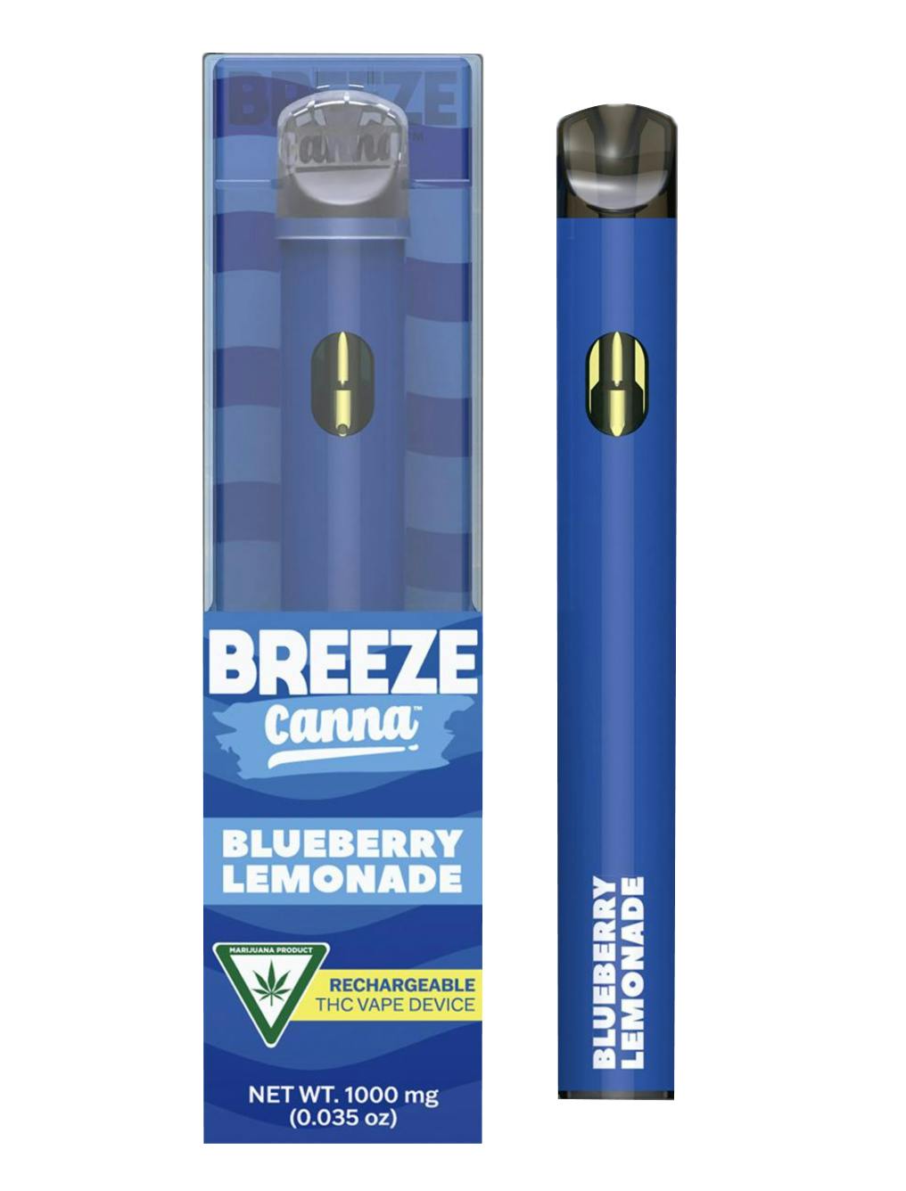 Breeze Canna Blueberry Lemonade Rechargeable Vape Rec - Exclusive Cannabis  Michigan
