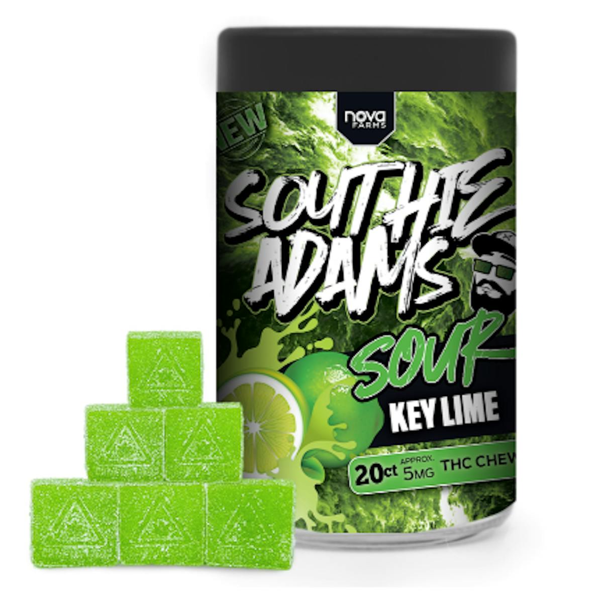 Photo of Southie Sours Key Lime Gummies 100mg 20pk
