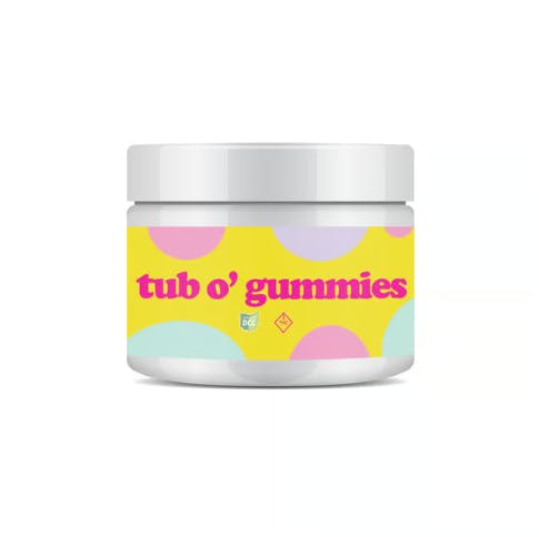 Photo of High Dose Assorted Sour Tub O’ Gummies | 25pk | 1000mg