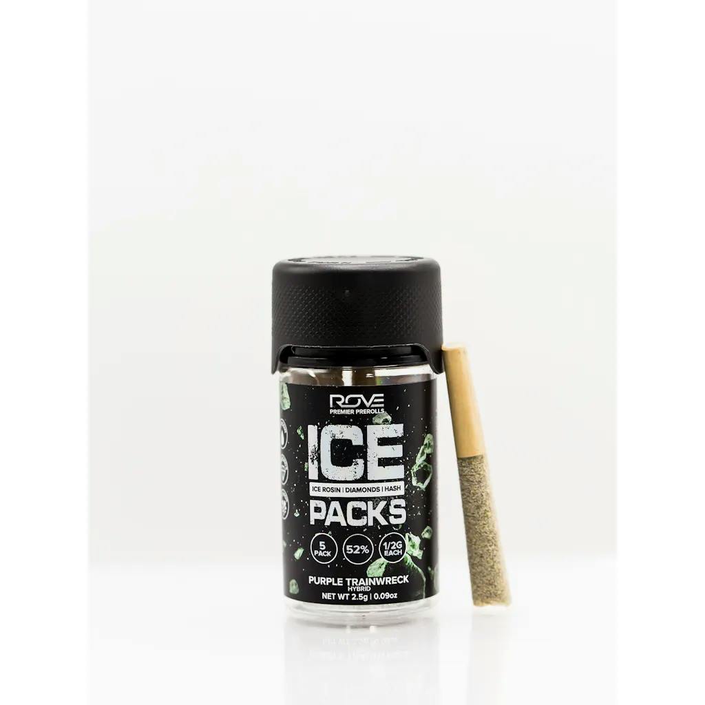 Pre-Roll | Rove | Purple Trainwreck | Rosin Diamond Hash Infused - 5pk | Hybrid