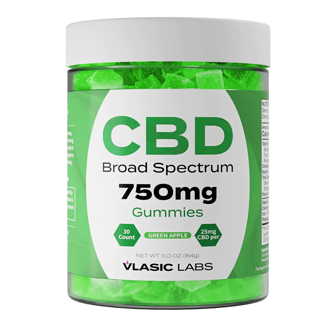 Vlasic Labs - gummies - 750mg CBD Broad Spectrum - Guava | Cloud