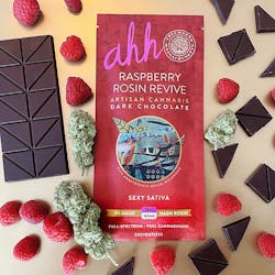 Raspberry Rosin Revive  - Dark Chocolate Bar 100mg