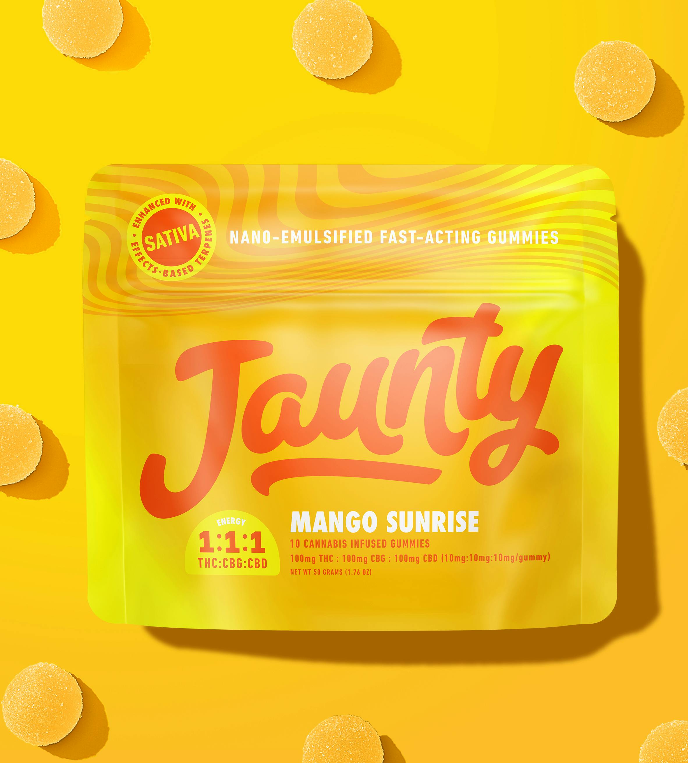 Mango Sunrise | 1:1:1 | THC:CBG:CBD |100mg | 10pk-1