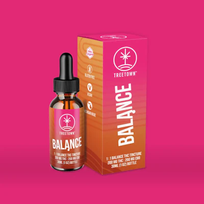 Treetown - 200mg THC : 200mg CBD - Tincture - TINCTURES by TreeTown at King of Budz