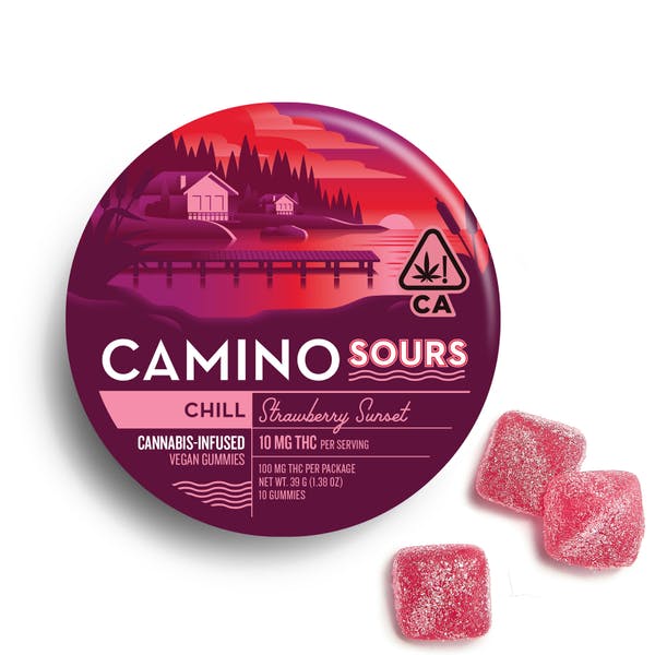 Camino Sours | Strawberry Sunset Gummies | 10 Pack | 100mg