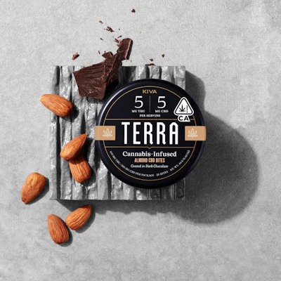 Terra - 100mg 1 THC : 1 CBD Chocolate Bites - Almond