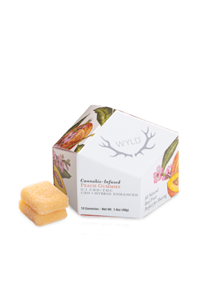 Wyld | 50mg THC / 100mg CBD Gummy | Peach (Hybrid)