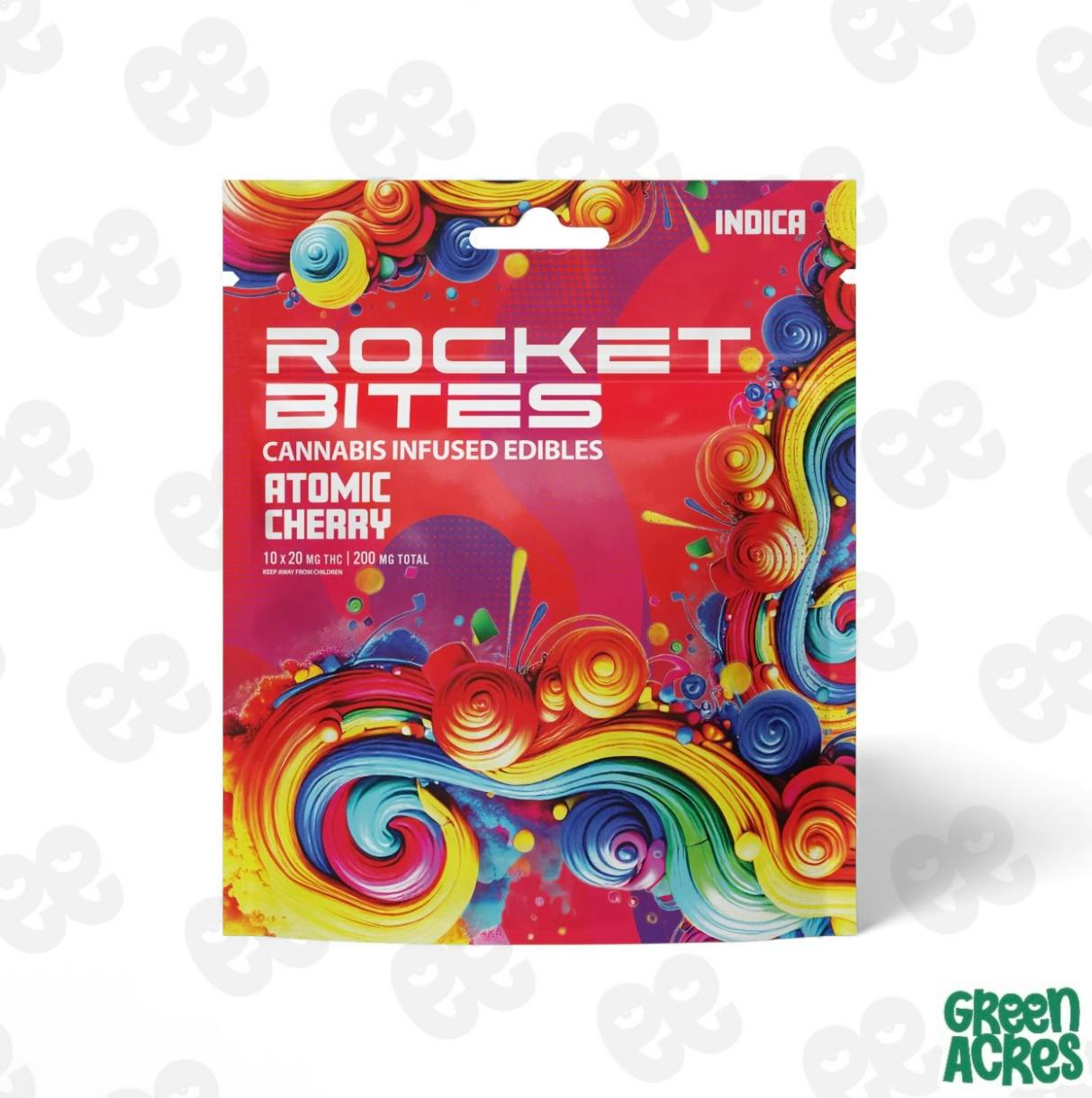 Rocket Bites: Atomic Cherry 200MG Gummies | Green Acres - Detroit