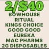 2/$40 | 2g Disposables