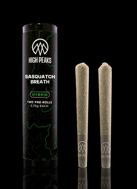 Sasquatch Breath | 2 Pack | Pre rolls Hybrid | High Peaks