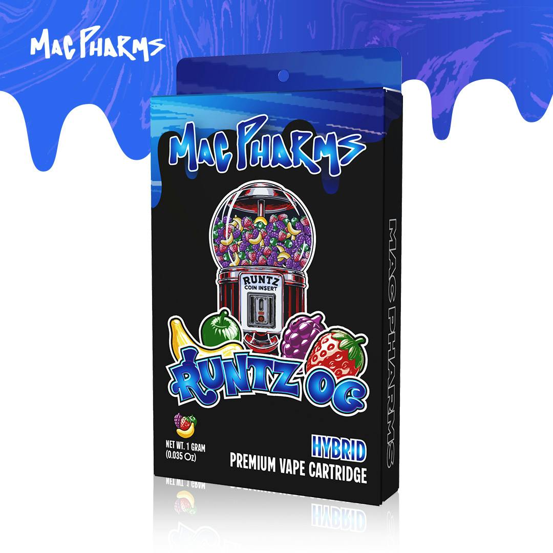 Product: Mac Pharms | Vape Cart - 1g - Runtz OG