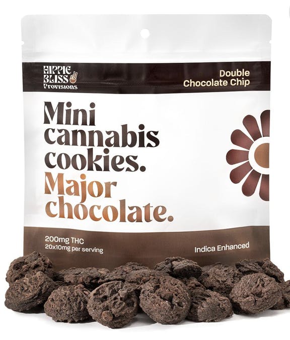 Product: Hippie Bliss | Cookies - 200mg - Double Chocolate Chip